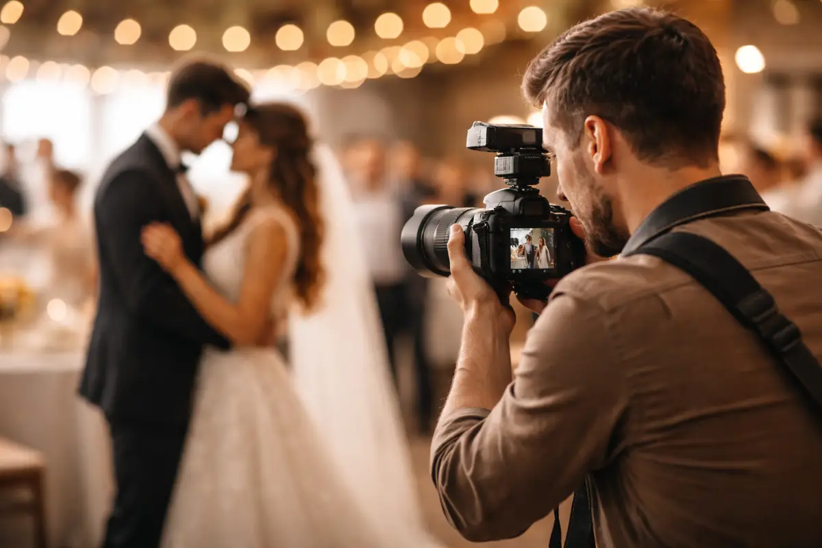 Fotograf weselny — praca w reportażu