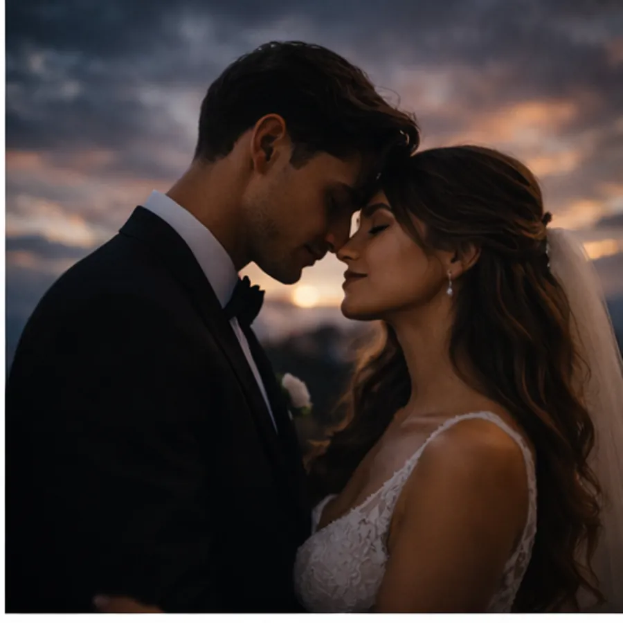 Kadr filmowy z wesela — film ślubny